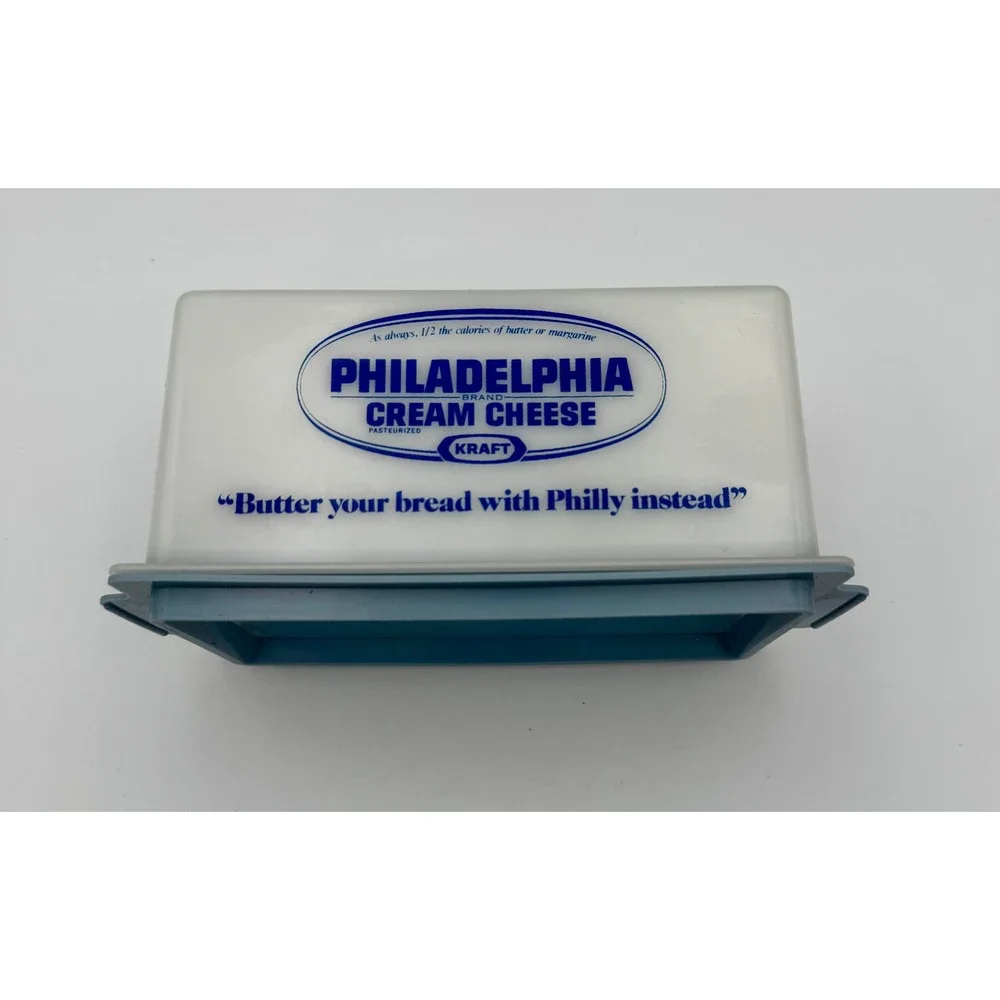 Vintage Philadelphia Cream Cheese Container Frig-O-Seal Plastic Storage Keeper